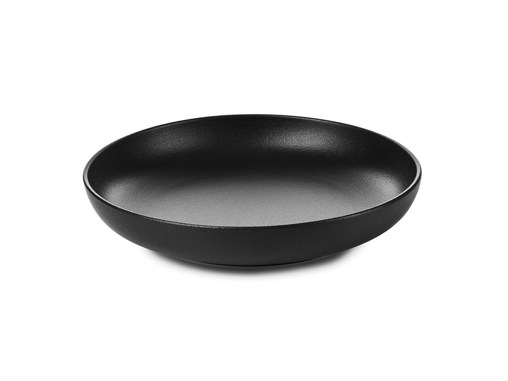 Plato 23 cm Gourmet Negro Adelie