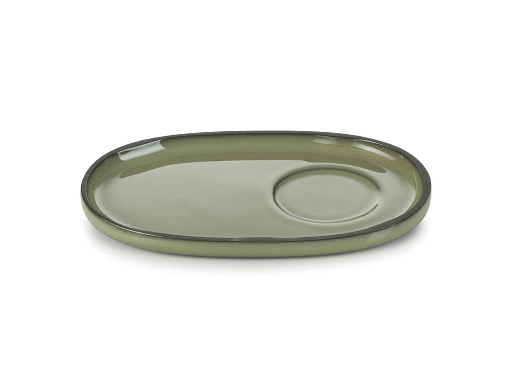 Plato Oval 13,5x8 cm Beige Caractere