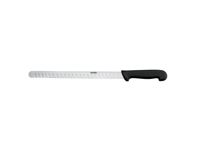 Cuchillo para bagel, 30 cm, Senjen Basis, Negro, con corte de aire y ondulado