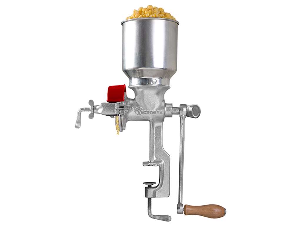 Triturador de grano Victoria, cuenco grande 1,594 L , hierro fundido estañado