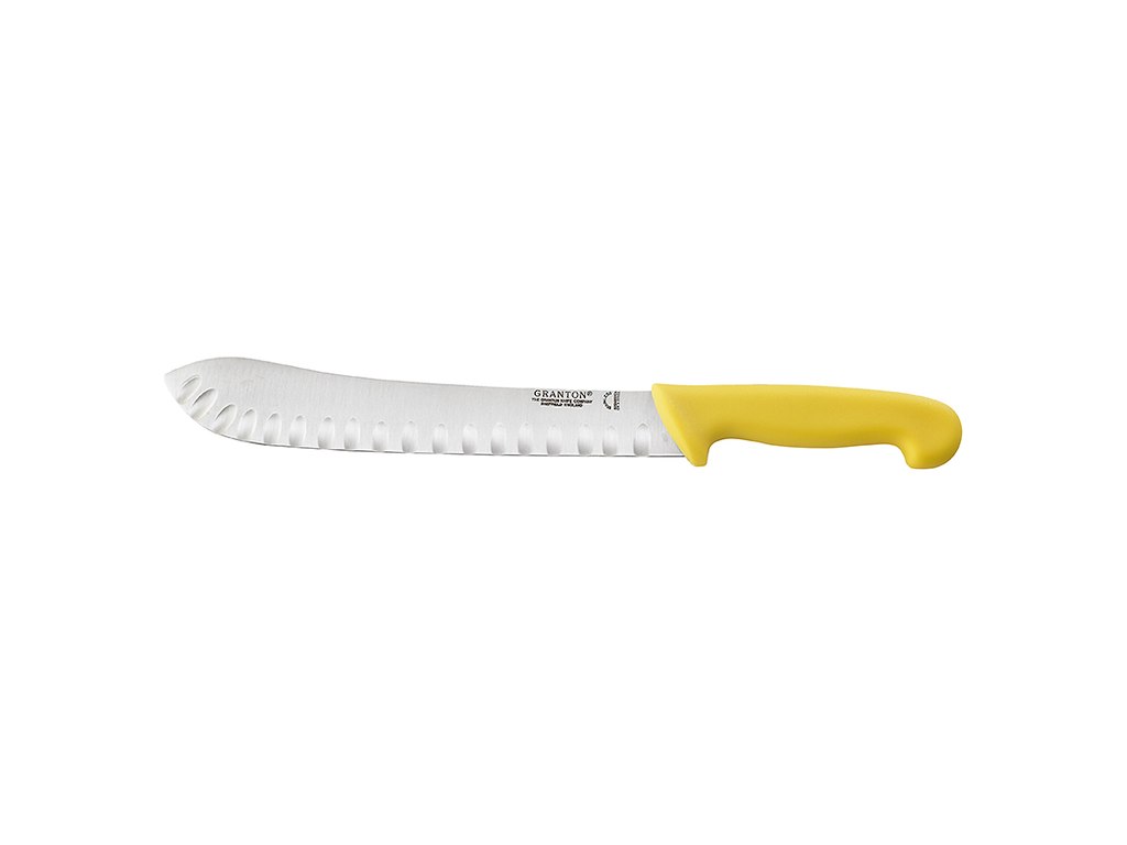Cuchillo de corte con mango de plástico amarillo 26cm