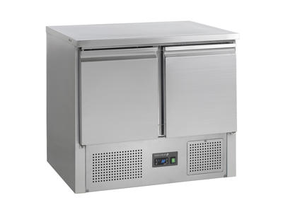 Mostrador refrigerado 2 puertas compres. en base GN 1/1