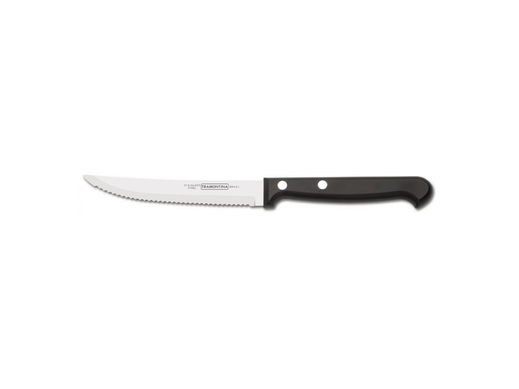 Cuchillo de carne Ultracorte 11,5 negro con 2 remaches