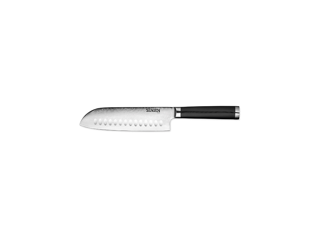 Cuchillo Santoku, 17,5 cm, Senjen VG10, con corte de aire
