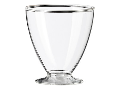 Vaso c/base 30cl Vida en Color Borde Blanco