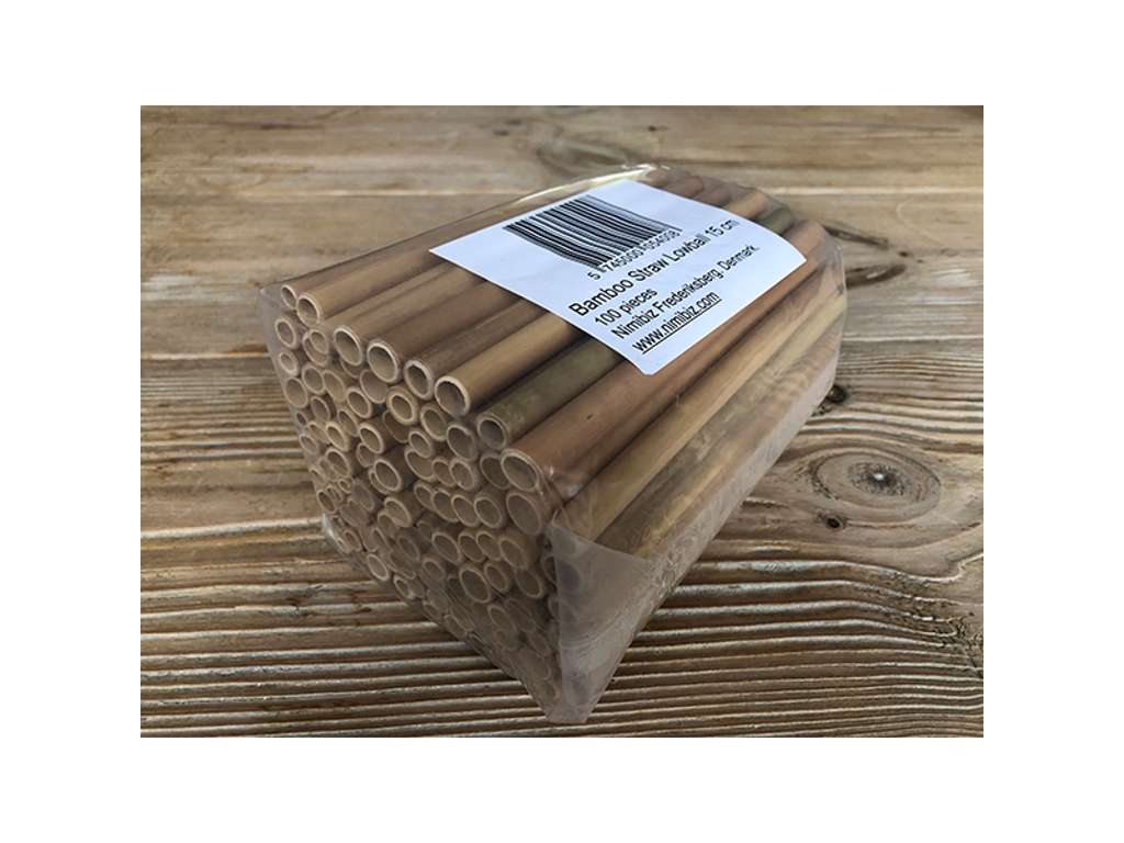 Popote de Bambú 15 cm