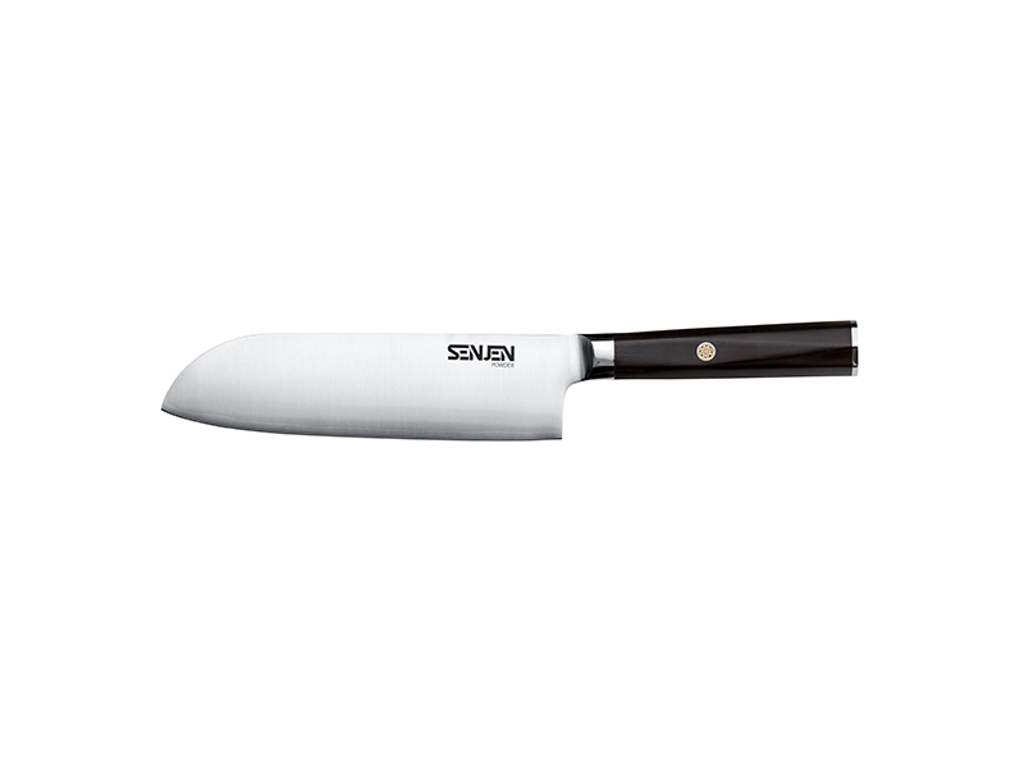 Cuchillo Santoku, Polvo Senjen, 18 cm
