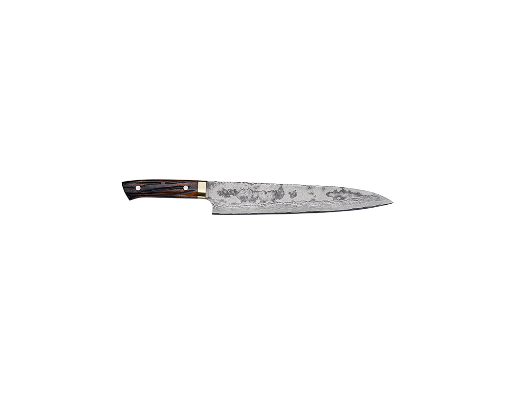 Cuchillo de cocina, 27 cm, Takefu Yellow Bull, VG-10 61 capas