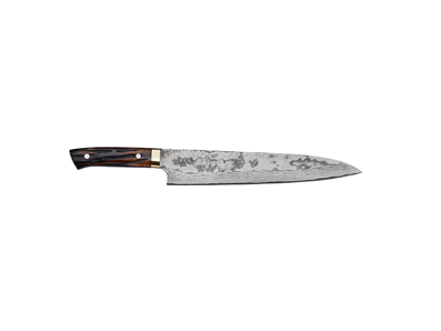 Cuchillo de cocina, 27 cm, Takefu Yellow Bull, VG-10 61 capas