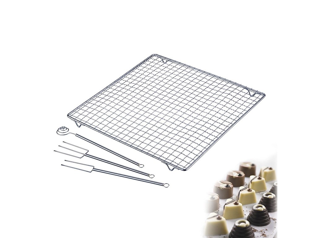 Juego de chocolate 4 piezas. Tostador/3 tenedores de chocolate