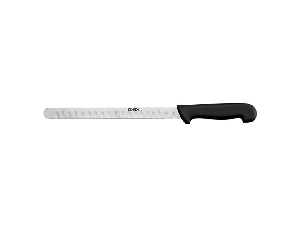 Cuchillo para salmón/jamonero, 26 cm, Senjen Slicer, Negro