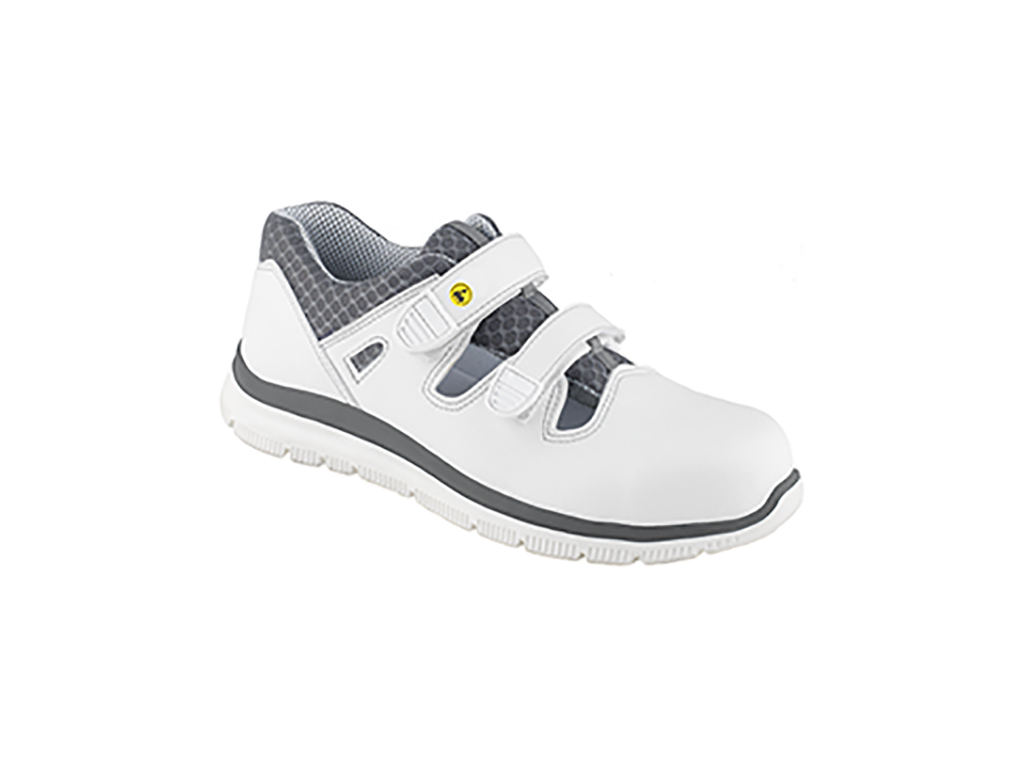 Zapatos de seguridad con velcro, blanco