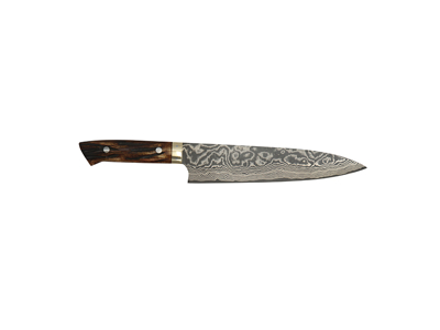 Cuchillo de cocina, 21 cm, Takefu Yellow Bull, VG-10 61 capas