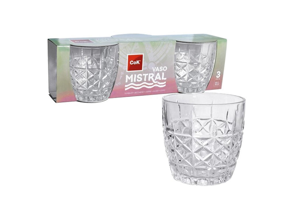 Vaso 33 cl 3-pack Mistral