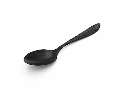 Cuchara Quenelle Negra talla L Martillada