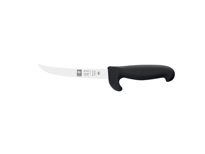 Cuchillo deshuesador - Acero inoxidable - Negro - 15 cm - Con protector de dedos