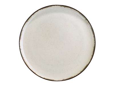 Plato plano  27 cm Perla Crema