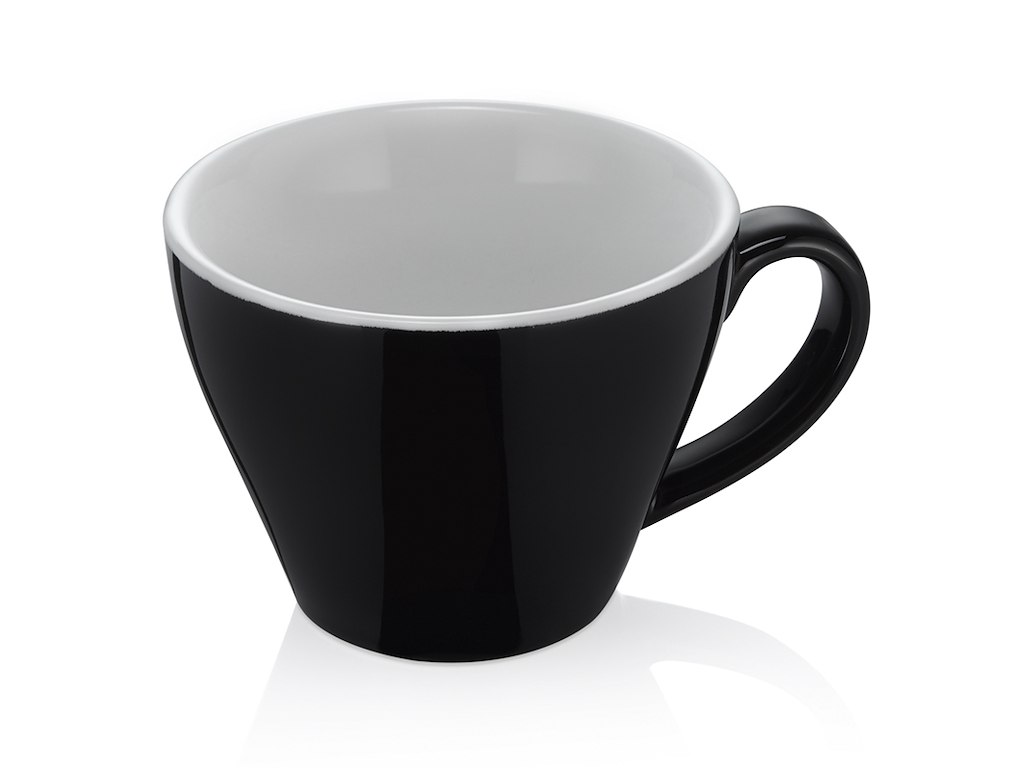 Taza Espresso 180 ml 8,5 cm Negro/Blanco