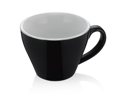 Taza Espresso 180 ml 8,5 cm Negro/Blanco