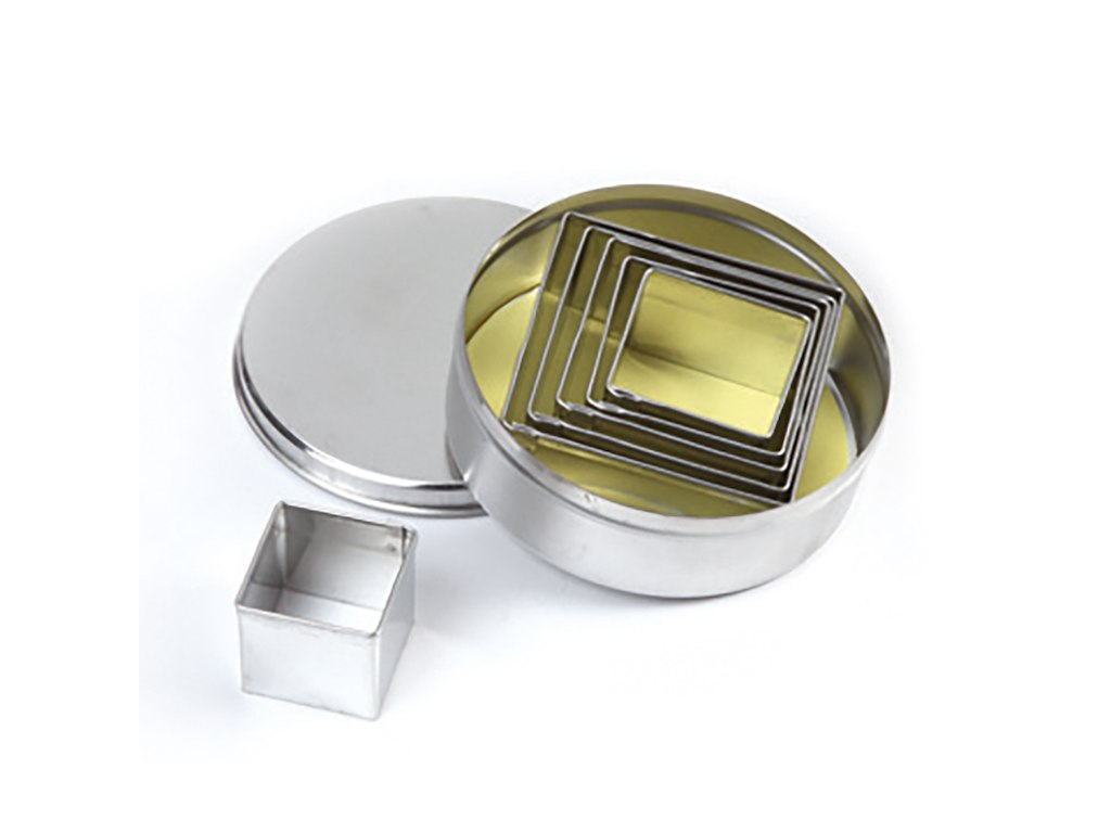 Juego de cortadores cuadrado 6 piezas 30-65mm