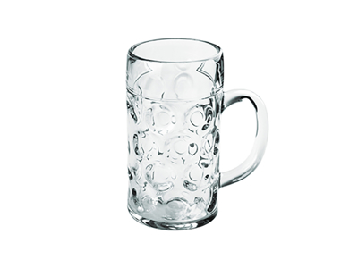 Taza de cerveza con asa 0,5 ltr SAN Plástico