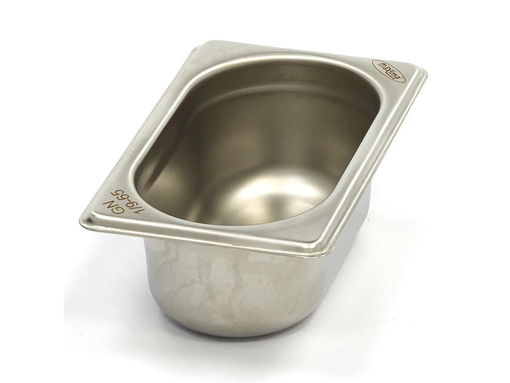 Maxima Cantina-contenedor 1/9GN en acero inoxidable | 65mm | 176x108mm