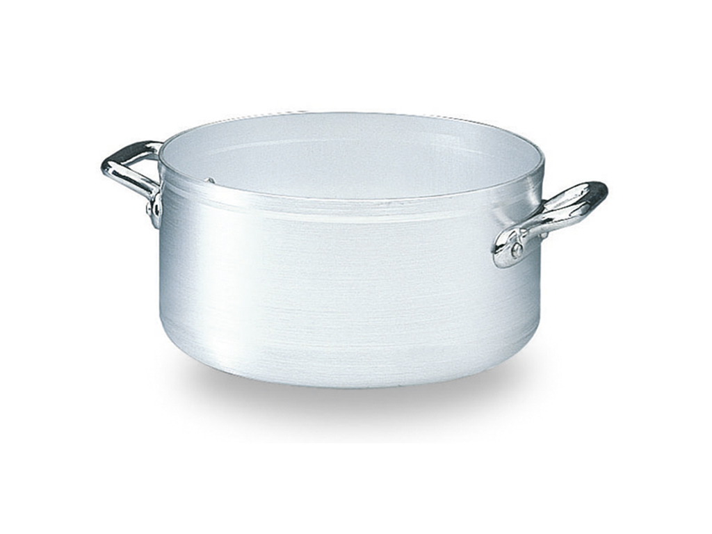 Olla de aluminio baja