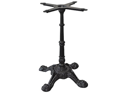 Zederkof África 4 base en hierro fundido negro