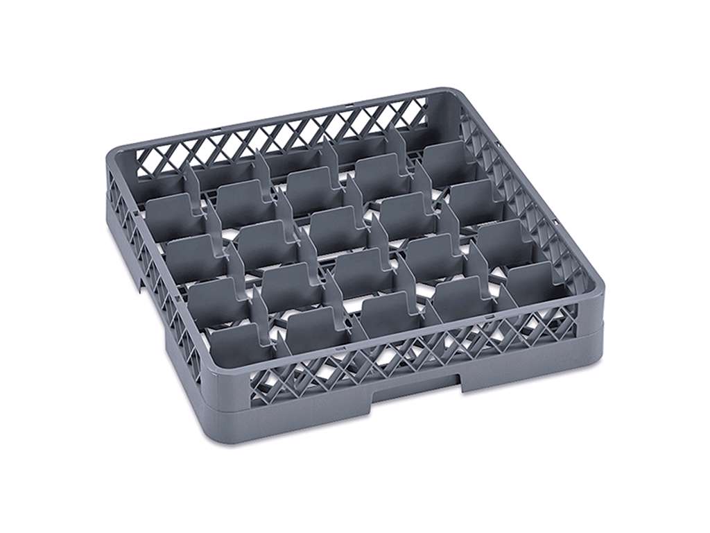 Bandeja de lavado para vasos 25 compartimentos gris