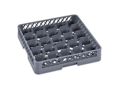 Bandeja de lavado para vasos 25 compartimentos gris