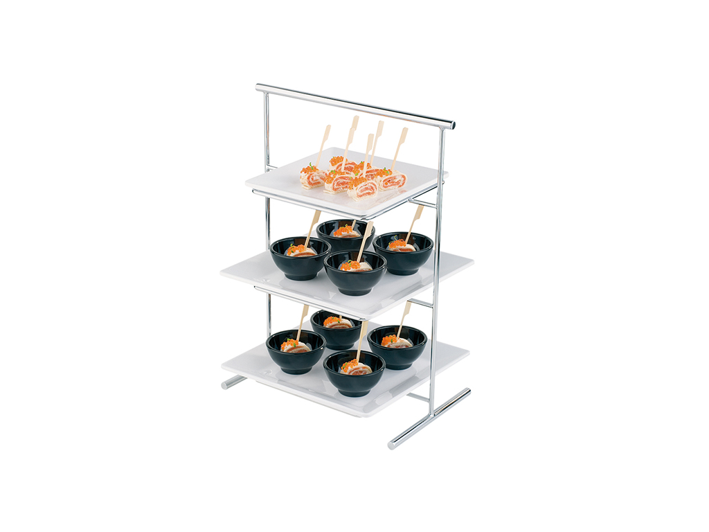 Soporte de bandeja RF para 3 bandejas 29 x 17 x 41 cm