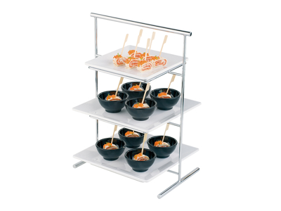 Soporte de bandeja RF para 3 bandejas 29 x 17 x 41 cm