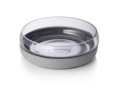 Tazón Cemento  22cm h 8cm Gris