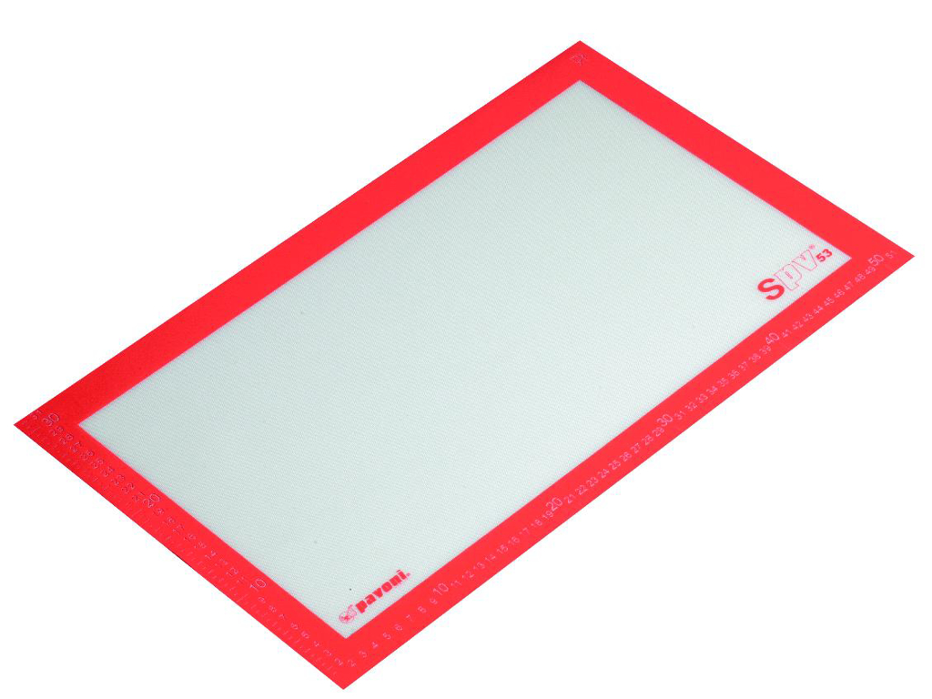 Tapete de hornear, 52x31,5 cm, con medidas en cm, soporta -40 a +300 °C