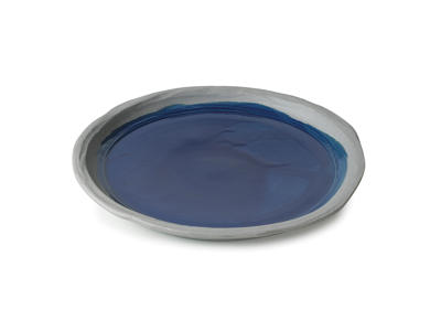 No.W Plato de postre  21,5 cm Azul/Gris