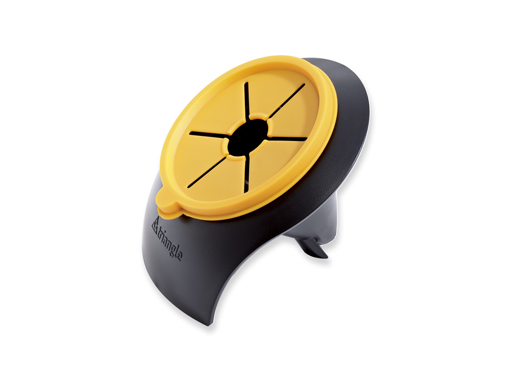 Cortador de espirales de verduras amarillo