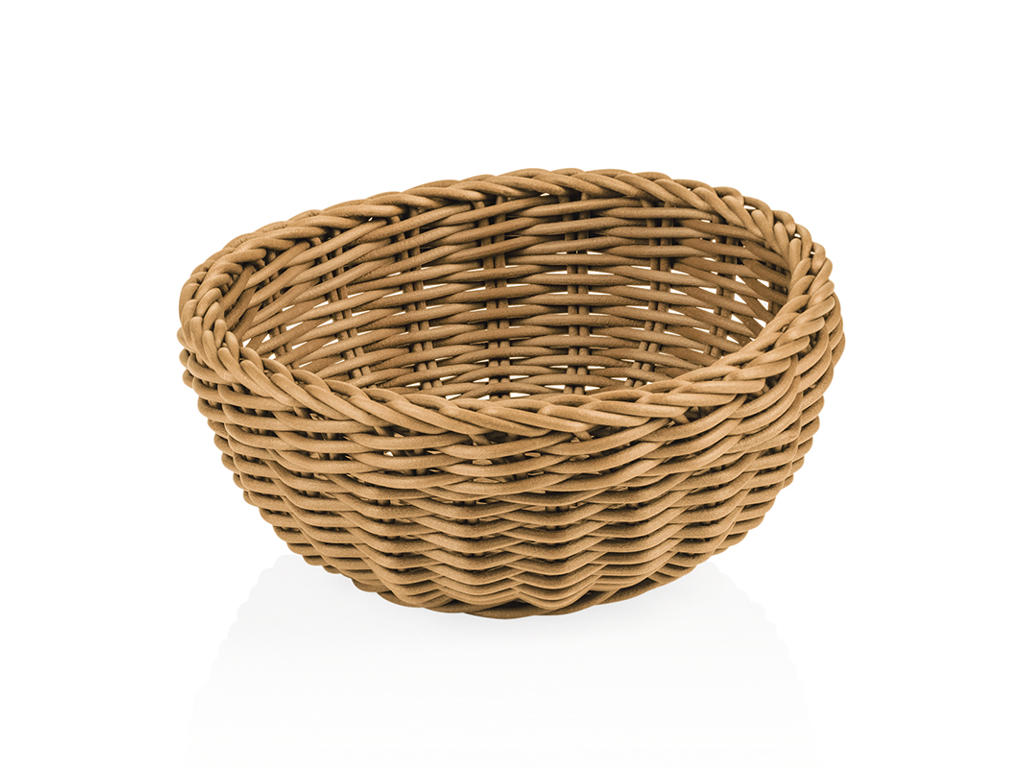 Cesta de pan Beige 20 cm H8 cm Weaver Pro