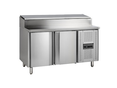 Saladette 2 puertas 60x40 soporte: 7xGN1/3