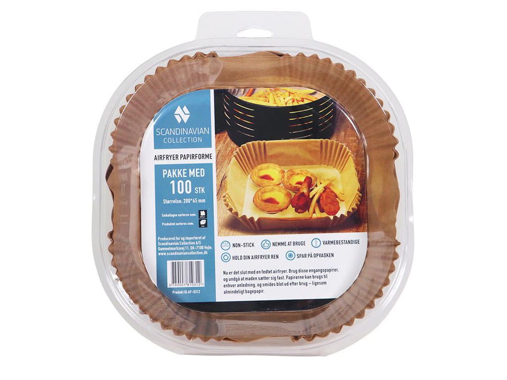 Formas de papel para Airfryer 23,5 cm 100 pcs.
