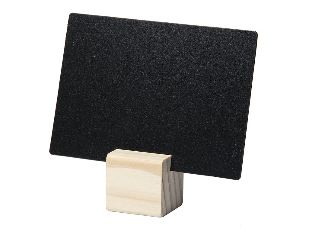 Etiqueta de precio c/ base de madera 6pcs c/ marcador