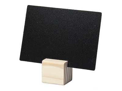 Etiqueta de precio c/ base de madera 6pcs c/ marcador