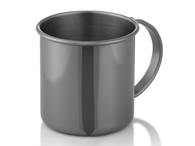 Taza c/manija Recta 0,45 l Gris Nocturno  9c