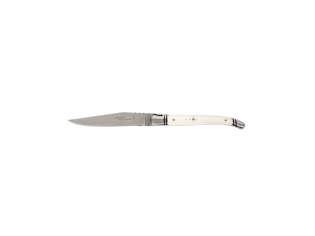 Cuchillo de carne, Laguiole Prestige, Mango de hueso