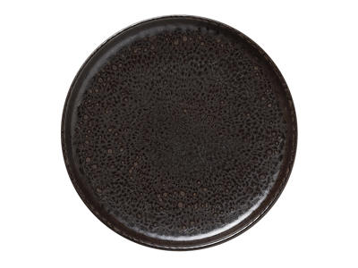 Plato - Cerámica - Marrón - Ø22cm - 30mm - Apto para lavavajillas - Apilable - -20-250°C