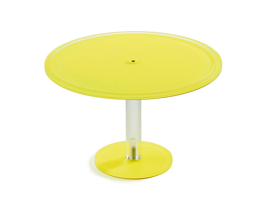 Soporte de pastel en pie 33 cm Amarillo Mealplak