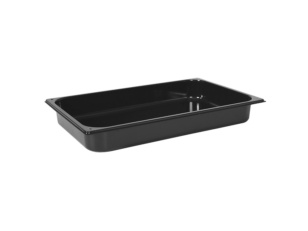 Bandeja de hornear con recubrimiento negro tamaño 65mm - 1549g