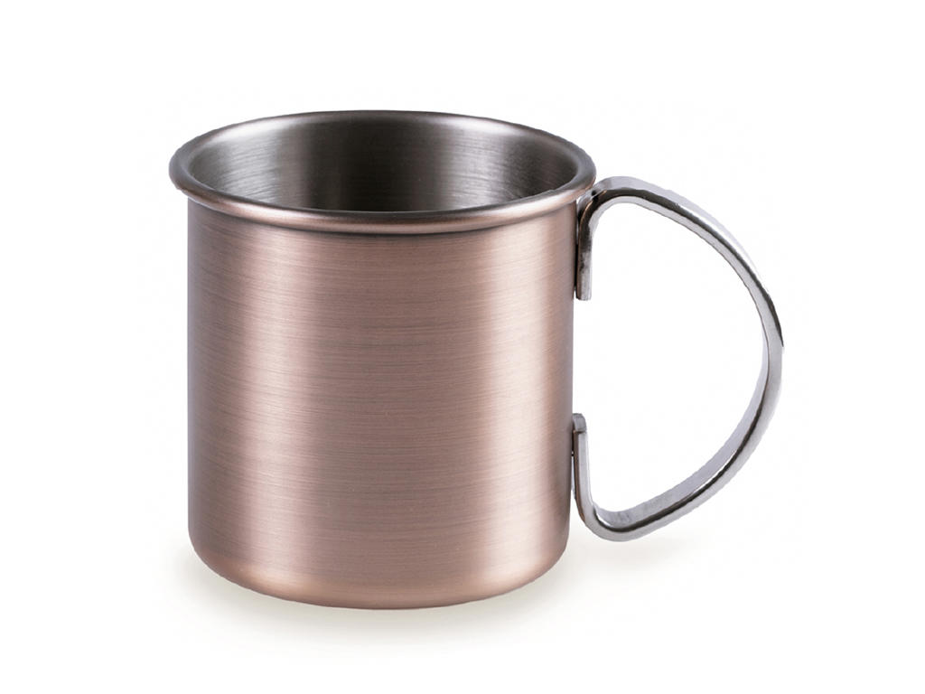 Taza c/con asa mate cobre 9 cm 48 cl
