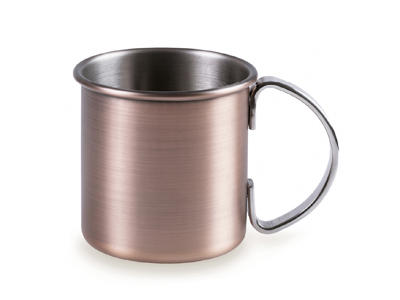 Taza c/con asa mate cobre 9 cm 48 cl