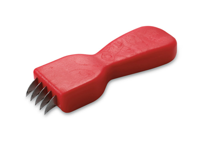 Cuchillo de rasguño rojo nuevo, incl. afilado