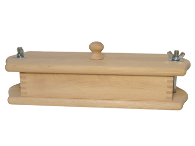 Forma de rulleplse, madera de haya, 25x10x5 cm